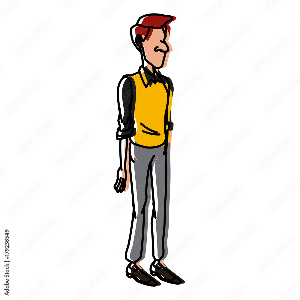 Adult man cartoon icon vector illustration graphic design Adult man cartoon icon vector illustration graphic design