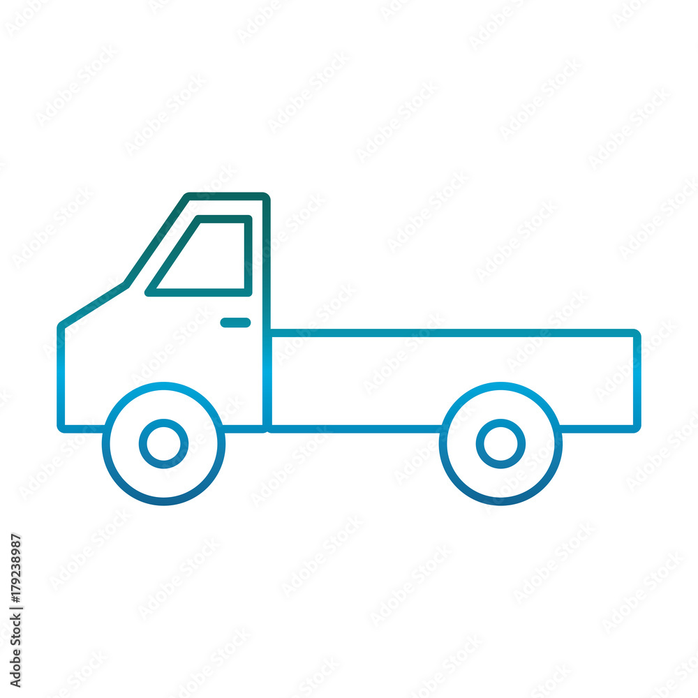 Pickup icon over white background vector illustration Pickup icon over white background vector illustration