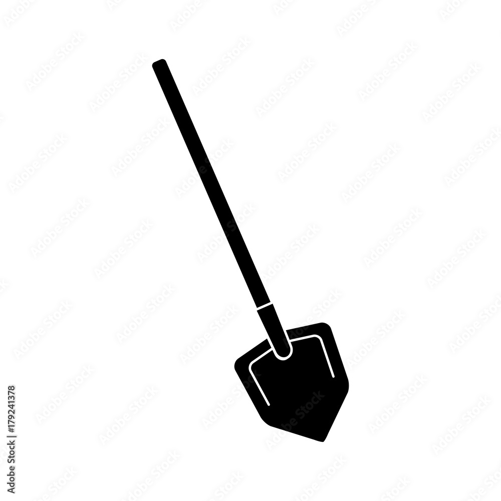 Shovel construction tool icon vector illustration graphic design Shovel construction tool icon vector illustration graphic design