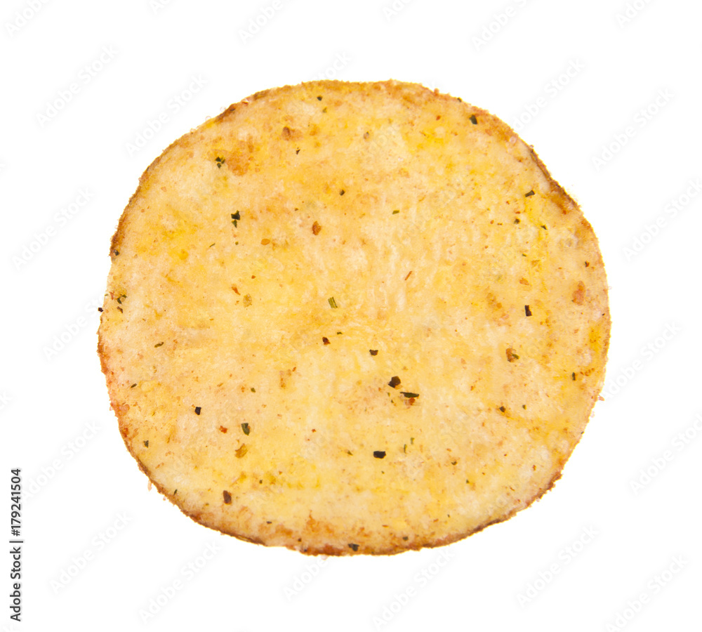 chips isolated on a white background closeup chips isolated on a white background closeup