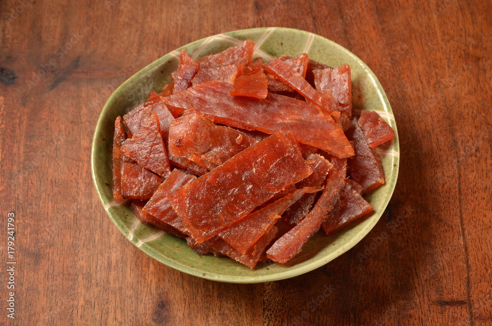 Dried pork - A Popular Taiwanese food          
