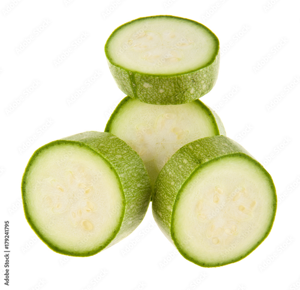 zucchini isolated on a white background closeup zucchini isolated on a white background closeup