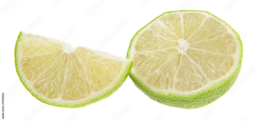 lime isolated on white background closeup lime isolated on white background closeup