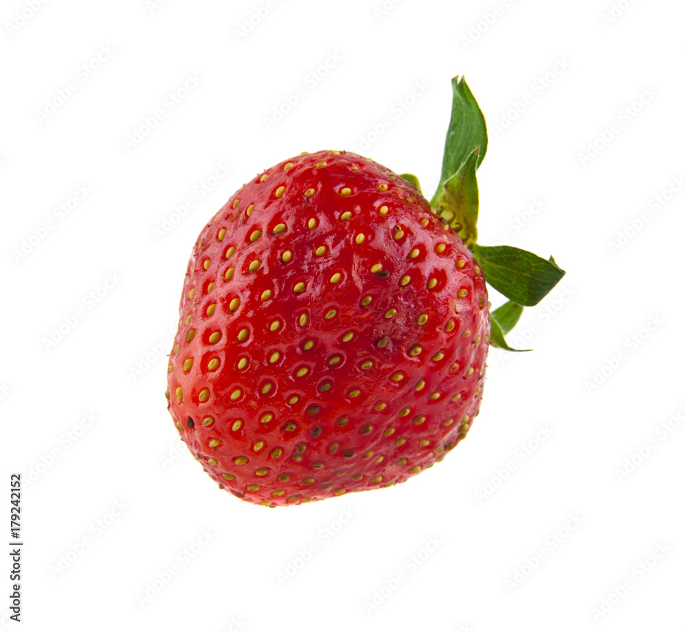 strawberry isolated on white background closeup strawberry isolated on white background closeup
