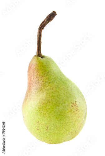 pears isolated on white background closeup