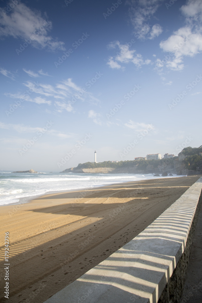 Lighthouse and Miramar Beach; Biarritz