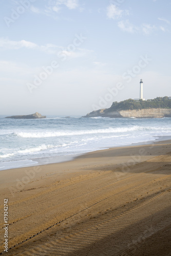 Lighthouse and Miramar Beach; Biarritz