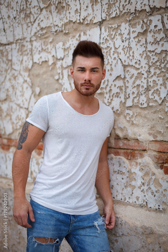 Portrait of an attractive guy Portrait of an attractive guy