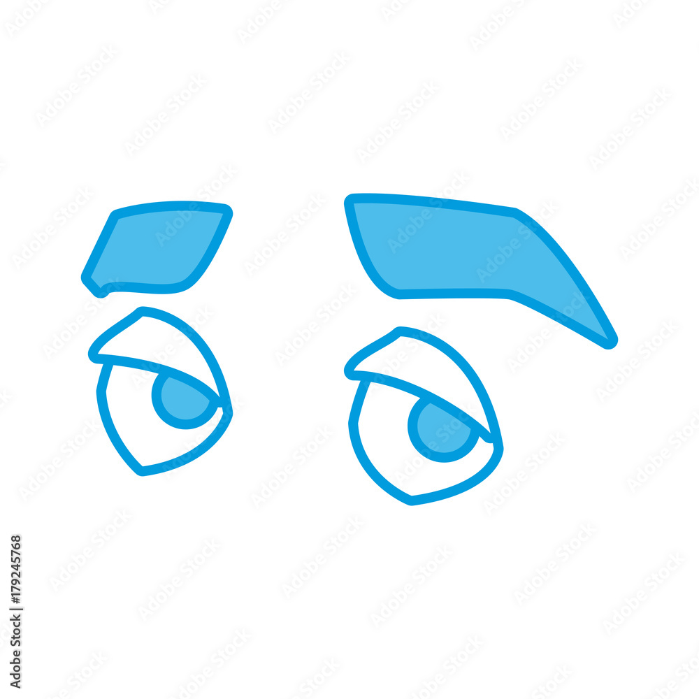 Man eyes cartoon icon vector illustration graphic design Man eyes cartoon icon vector illustration graphic design