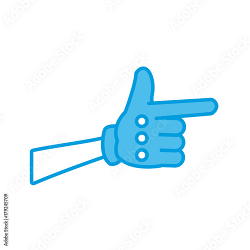 Worker glove isolated icon vector illustration graphic design