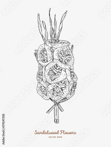 Sandalwood flowers for funeral