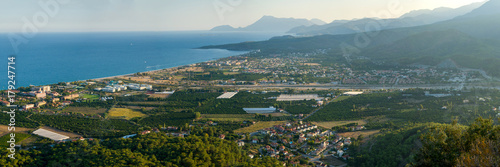 Panorama of the city of Kiris. Turkey