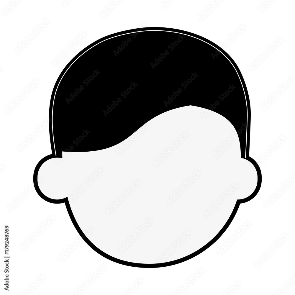 Fototapeta premium man avatar head icon image vector illustration design