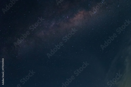 Milky way galaxy with stars and space dust in the universe filled