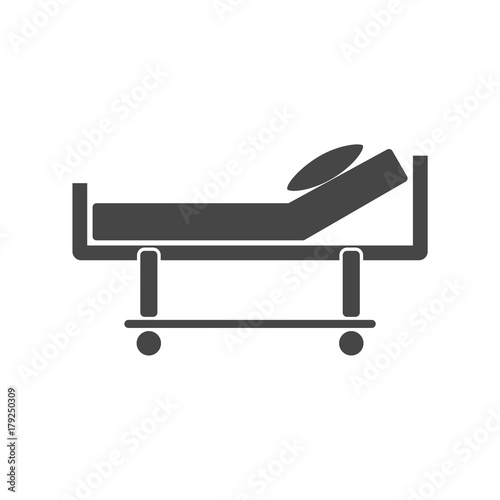 Hospital bed icon 
