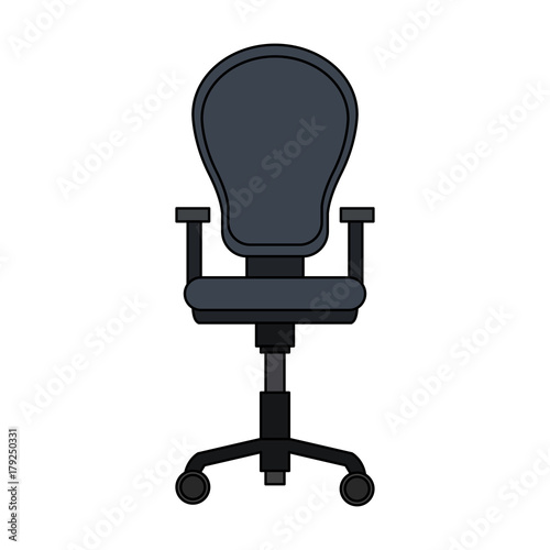 Office chair with wheels icon vector illustration graphic design