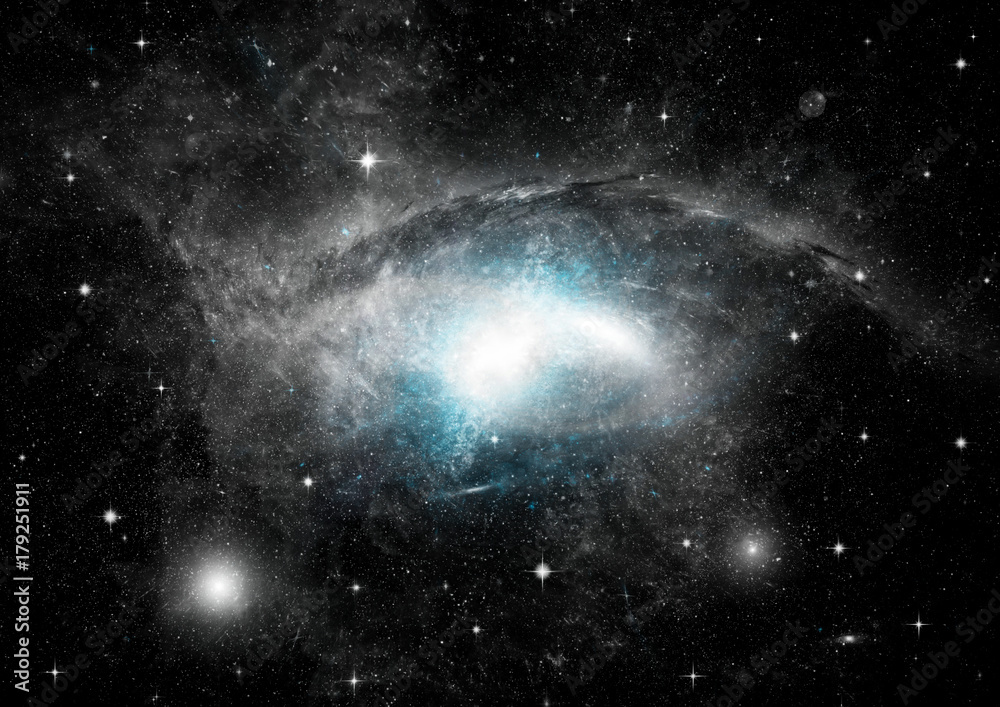Obraz premium galaxy in a free space
