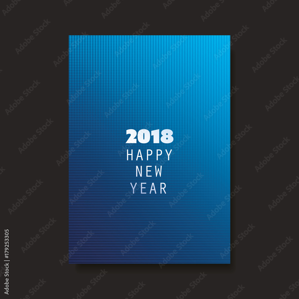 Best Wishes - New Year Flyer, Card or Background Vector Design - 2018