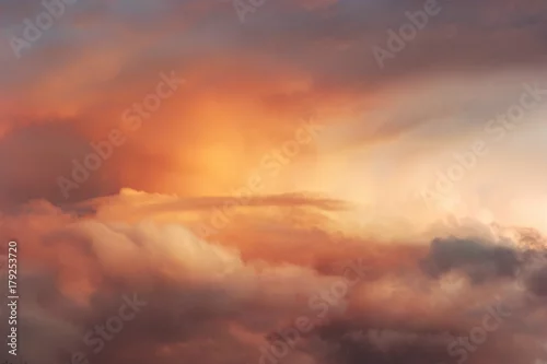 Obraz Zachód słońca Niebo nad chmurami Krajobraz Podróż spokojny spokojny widok lata piękne naturalne kolory