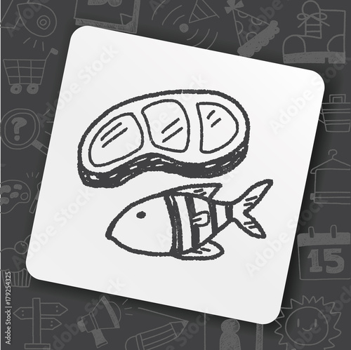doodle fish meat