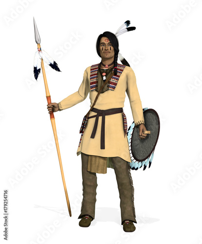 Native American Indian Cheyenne Warrior photo