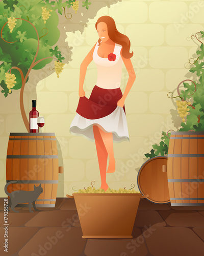 Wine Festival Illustration