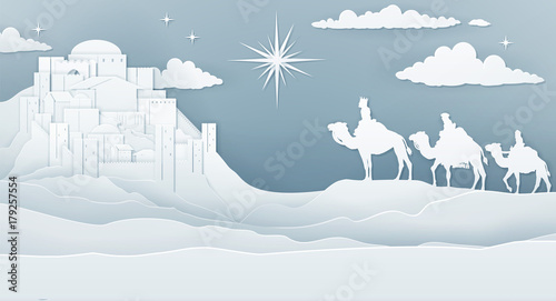 Wise Men Nativity Christmas Concept