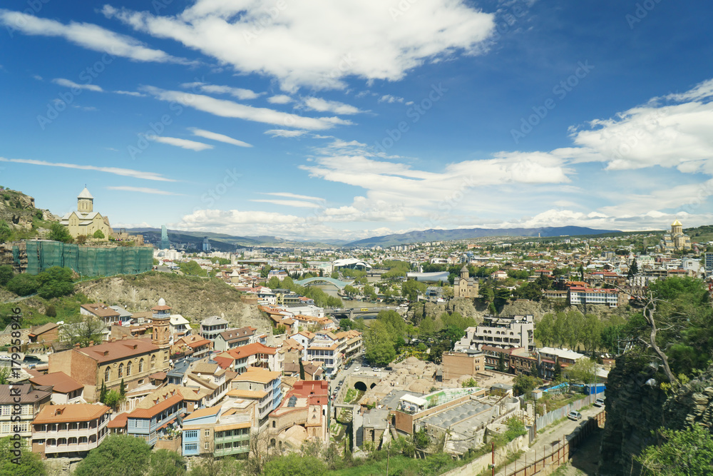 View from the hill to Tbilisi City