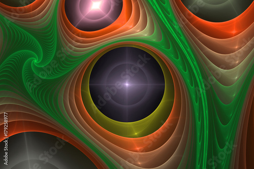 Geometric fractal shape can illustrate daydreaming imagination psychedelic sp...