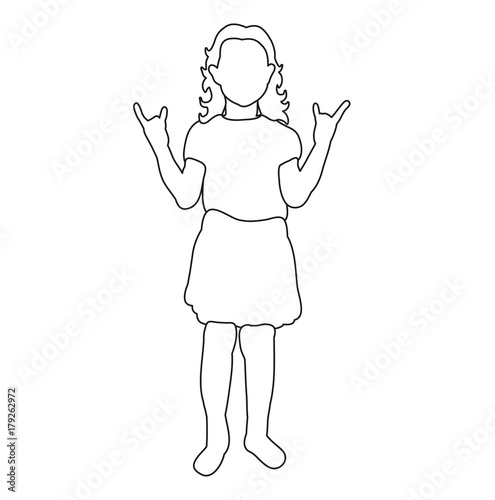 vector, sketch child