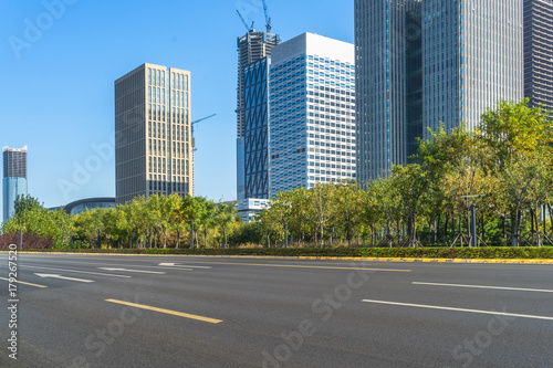 urban traffic road with cityscape in modern city of China..
