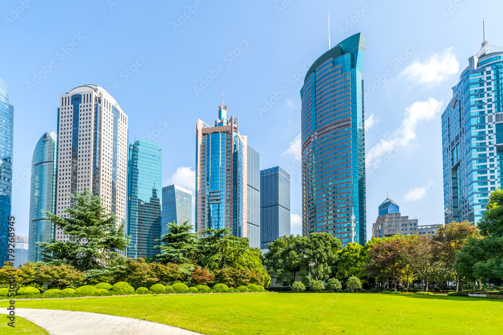 Shanghai Lujiazui financial district skyscrapers Shanghai Lujiazui financial district skyscrapers