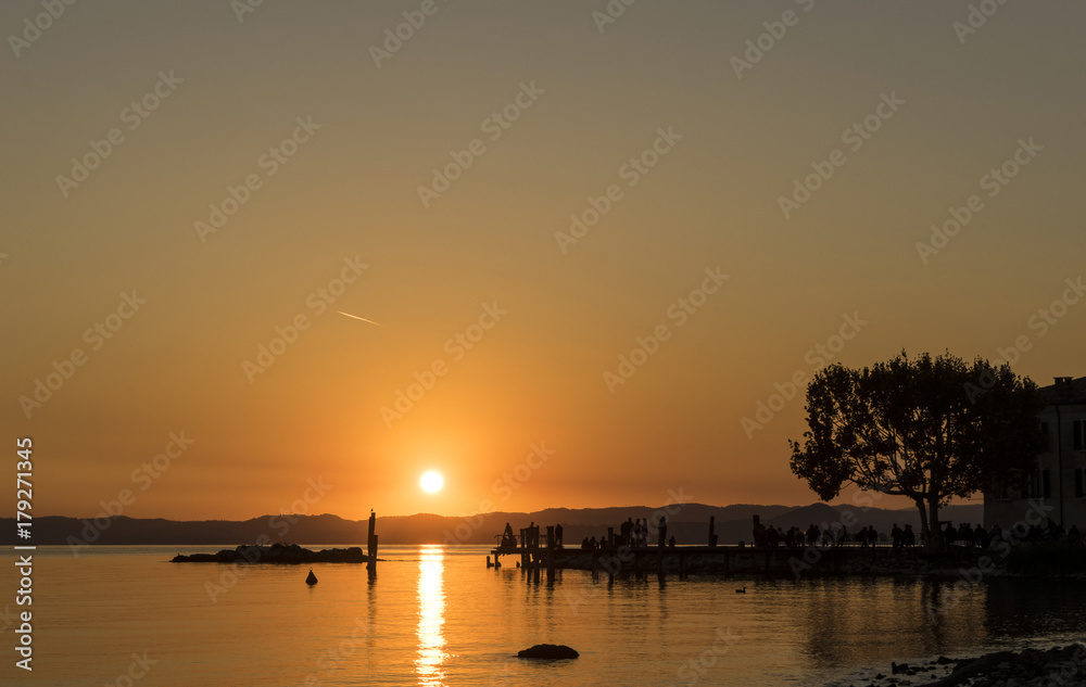 Sunset on the Lake Garda