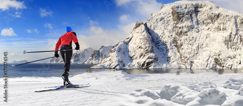 Foto cross-country skiing