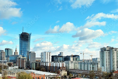 View of the modern city center
