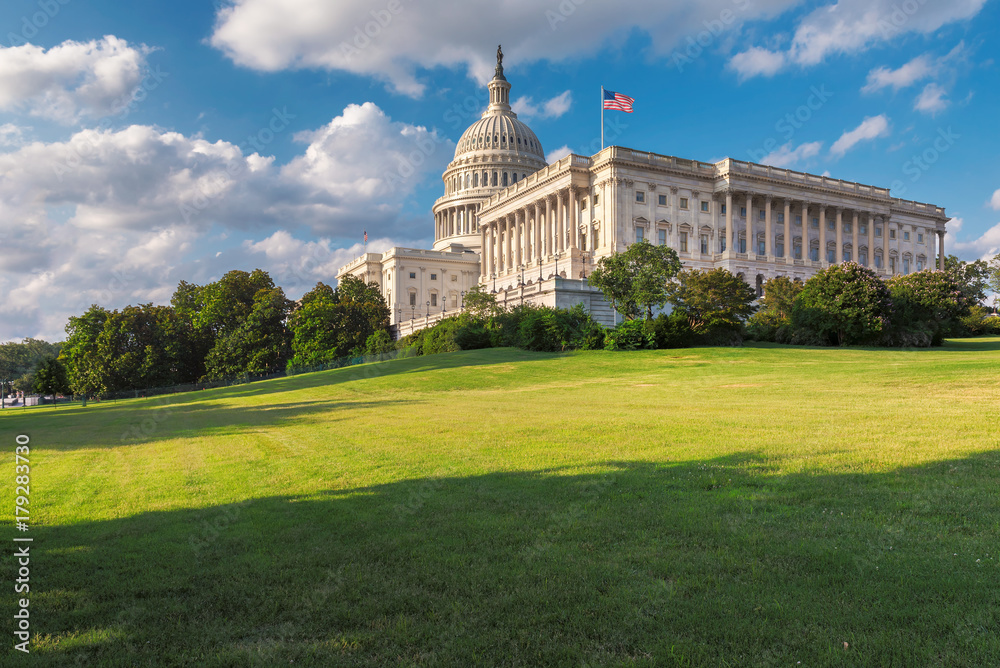 Washington DC, The United States Capitol on Capitol Hill is the home of the United States Congress and located in Washington D.C.