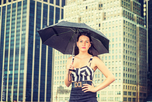 Картината върху платно Raining day - grainy, foggy, drizzly feel