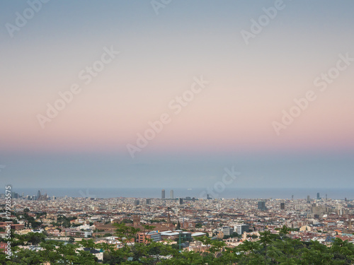 Sunset in Barcelona