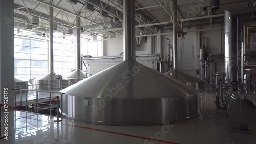 Brewing production - mash vats. 