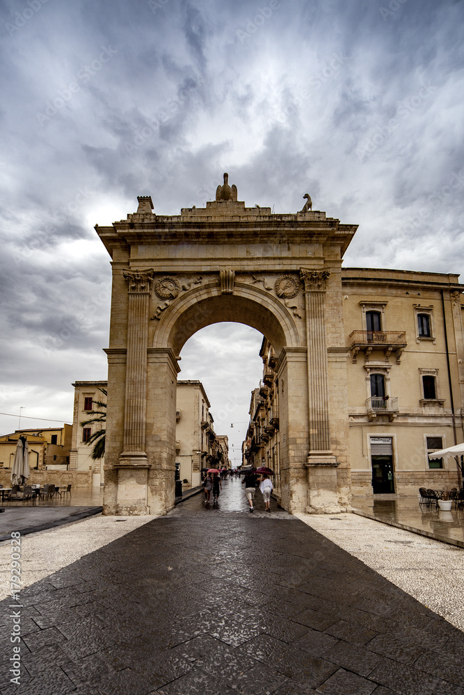 Porta Reale in Noto, Sicily