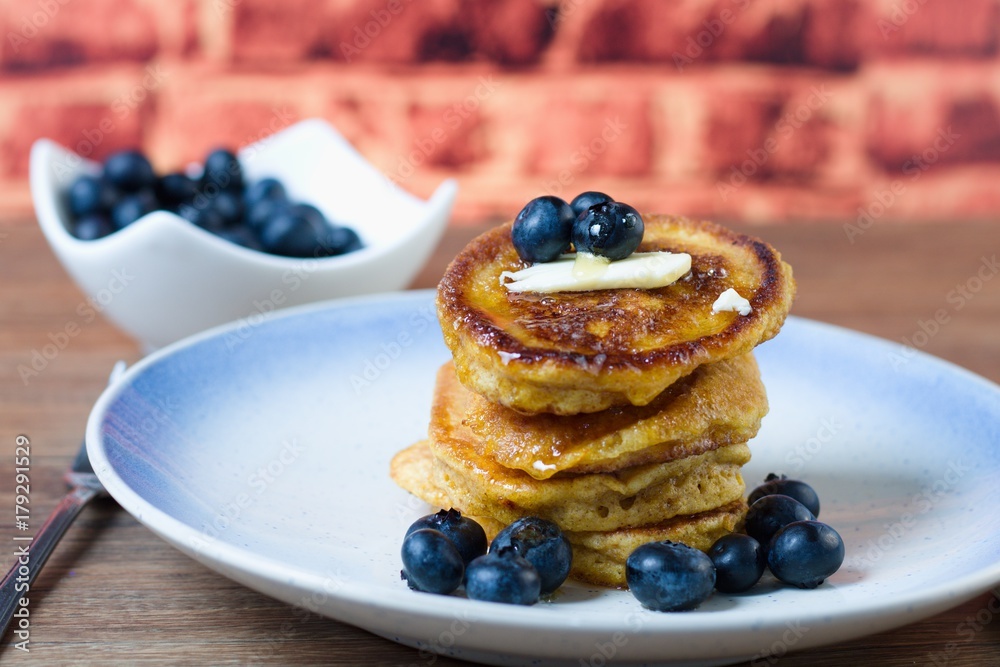 Pancakes with syrup and Pancakes with syrup and