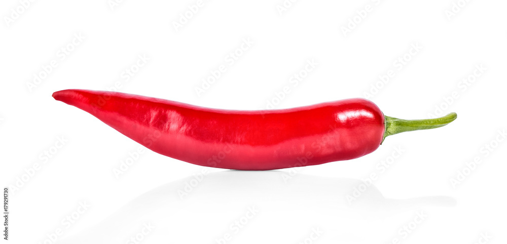 chili pepper isolated on a white background.