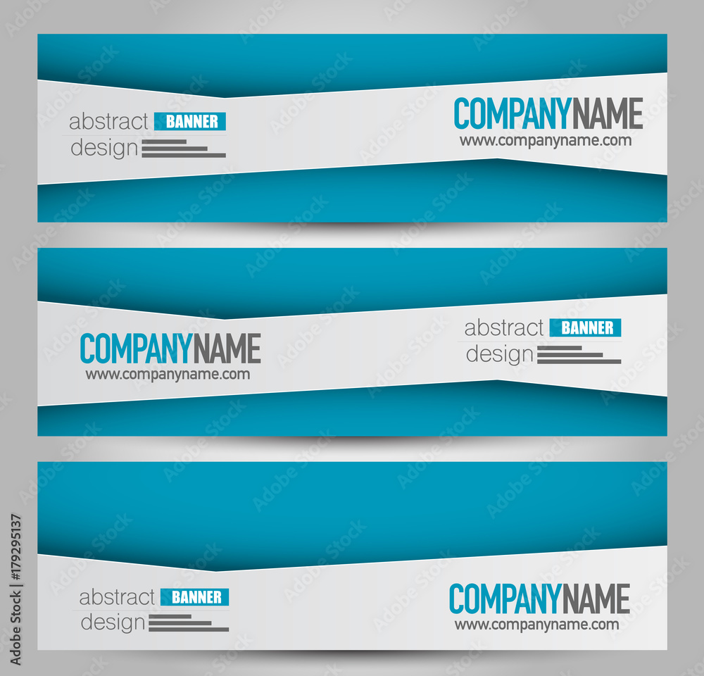 Banner template. Horizontal header. Abstract background for design, business, education, advertisement. Blue color. Vector illustration. Banner template. Horizontal header. Abstract background for design, business, education, advertisement. Blue color. Vector illustration.