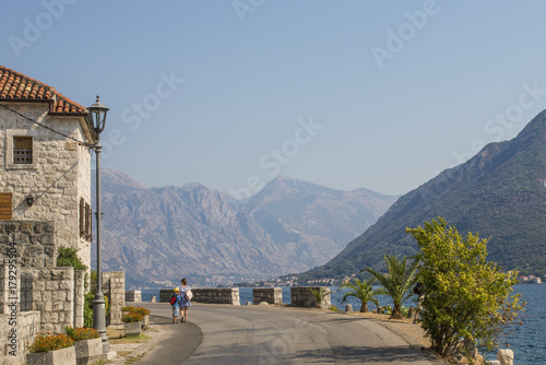 Kotor, Montenegro. Bay of Kotor bay is one of the most beautiful places on Adriatic Sea photo