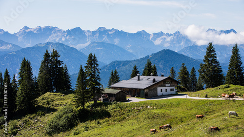 Canvas Print Bavarian Alps Germany mountains panorama