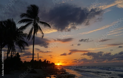 Sonnenuntergang Playa Santa Maria, Playa del Este, Havanna auf Kuba | Karibik
