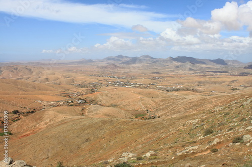 Panorama from Morro Velosa Pointview in Fuerteventura, Spain