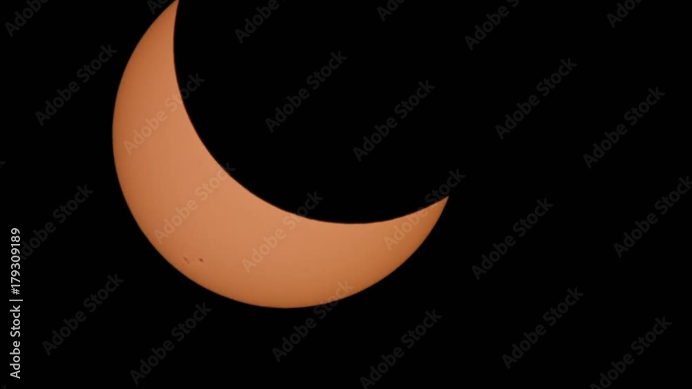 Orange Sun Eclipsed by Moon During Total Solar Eclipse Over Oregon Orange Sun Eclipsed by Moon During Total Solar Eclipse Over Oregon