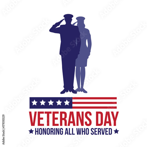 Veterans Day illustration. EPS 10 vector.