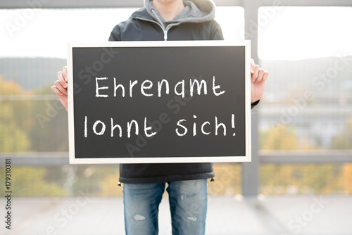 Tableau sur toile Ehrenamt lohnt sich
